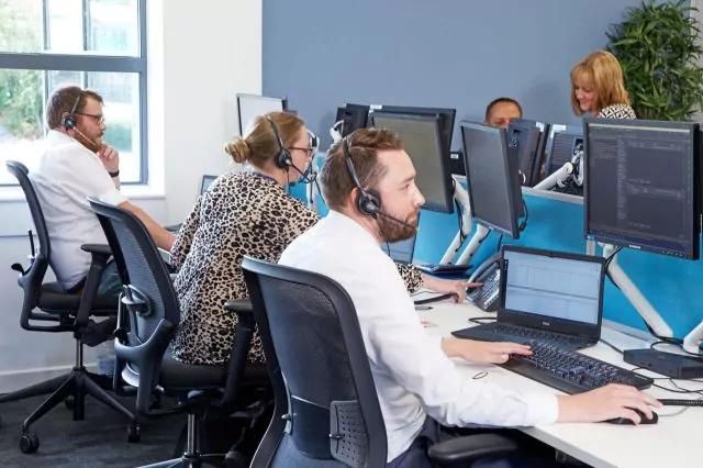 people in office
