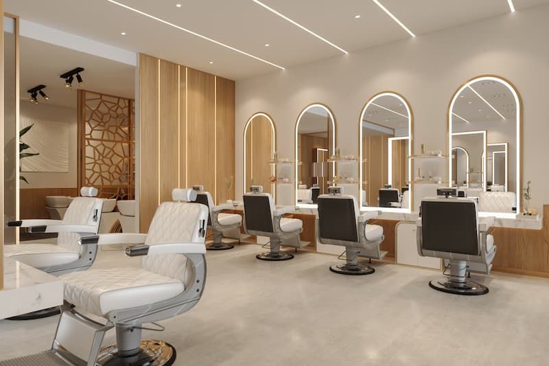 Salon chairs.
