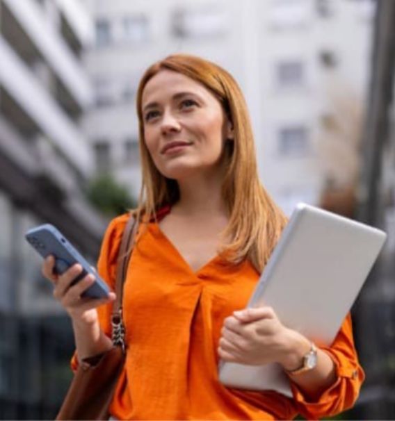 person with phone