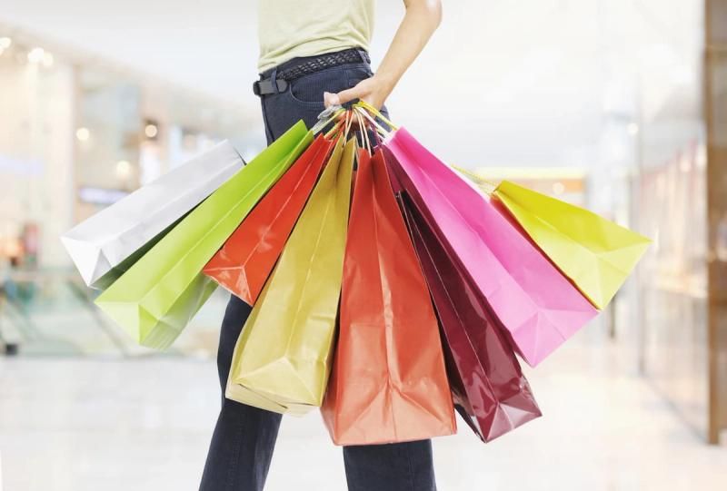 Colourful shopping bags